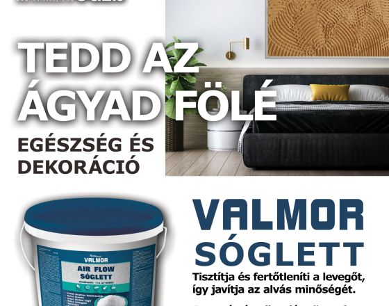 A VALMOR Sóglett tisztítja és fertőtleníti a levegőt, így javítja az alvás minőségét!