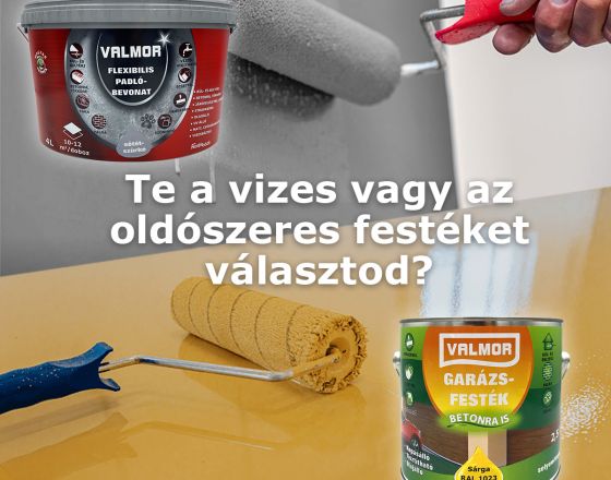 Vizes vagy oldószeres festék? Te melyikkel festesz szívesebben?